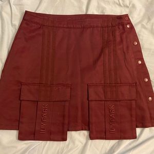 IVY PARK Drop 1 Maroon Skirt
